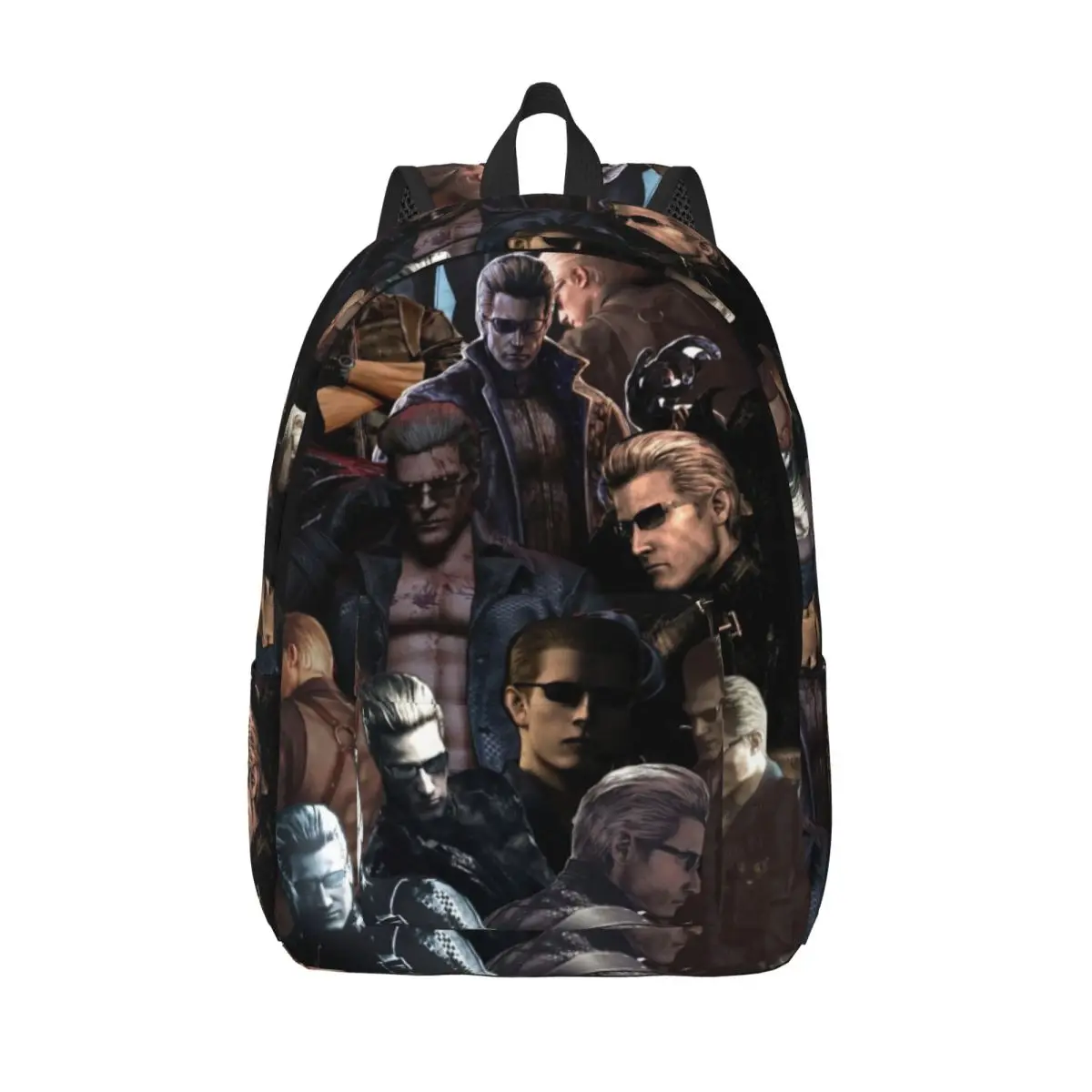 Albert Wesker Residented Evils Game Rucksack für Männer und Frauen, modischer High-School-Business-Tagesrucksack, Laptop-Computer-Taschen aus Segeltuch, Geschenk
