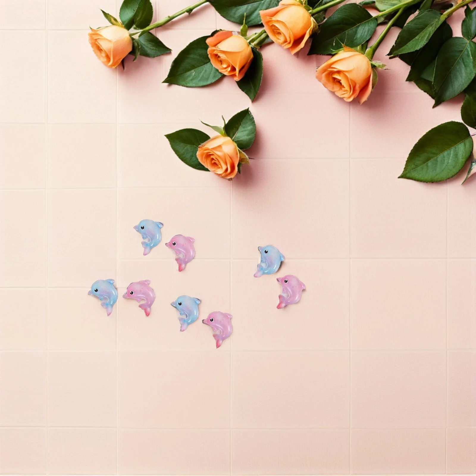 200Pcs Mini Ocean Resin Animals Detailed Small Dolphins for DIY Sea Creature Displays Birthday Party Themes Outdoor Marine