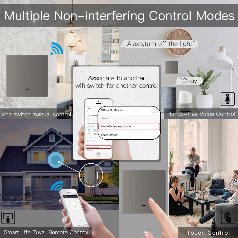 MOES WIFI chytrý zeď lehký spínač RF433 strčit knoflík rádiový vysílač chytrý život tuya app daleký ovládání pracovat s alexa google domácí