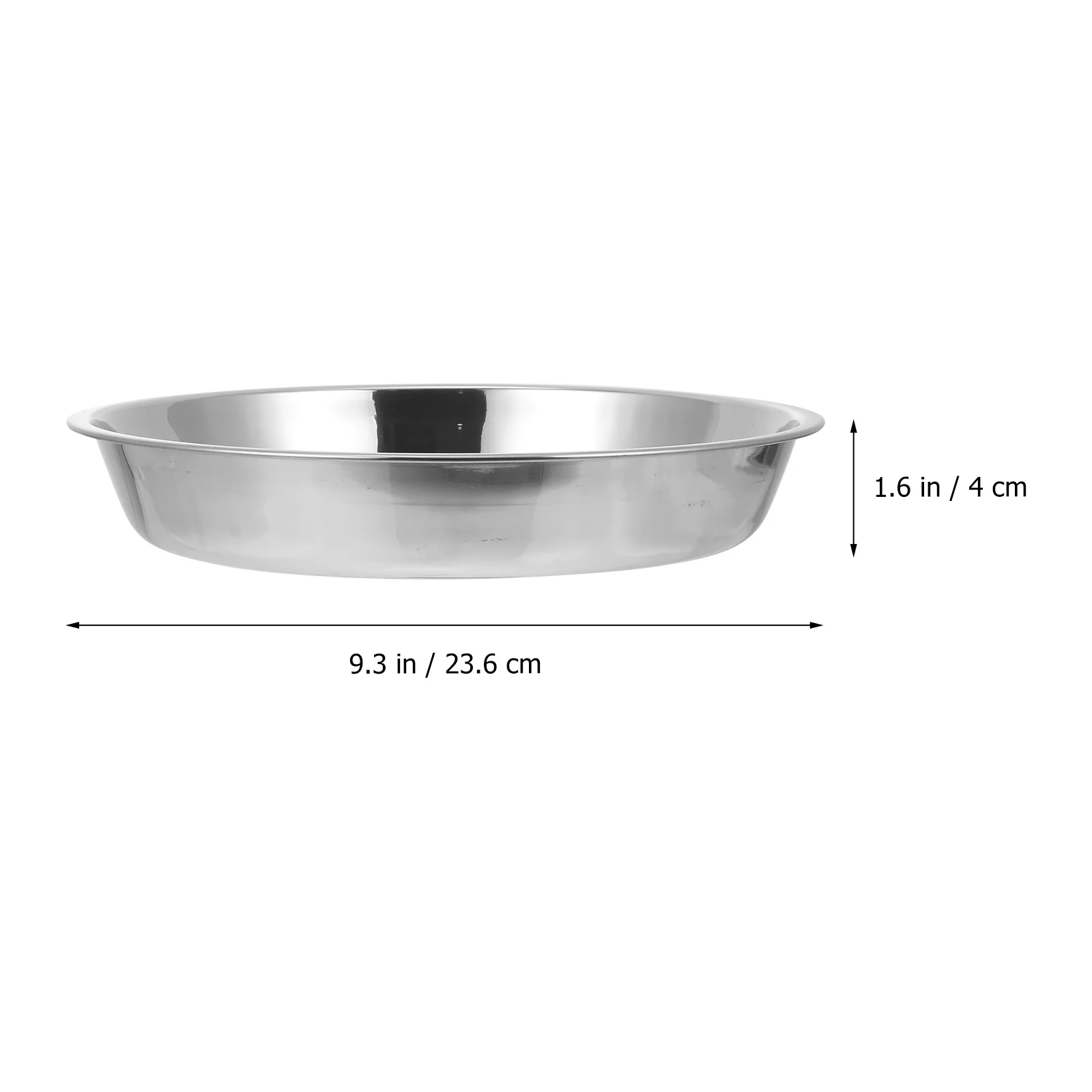 

4 Pcs Cold Cake Plate Stainless Plates Appetizer Silver Serving with Cover