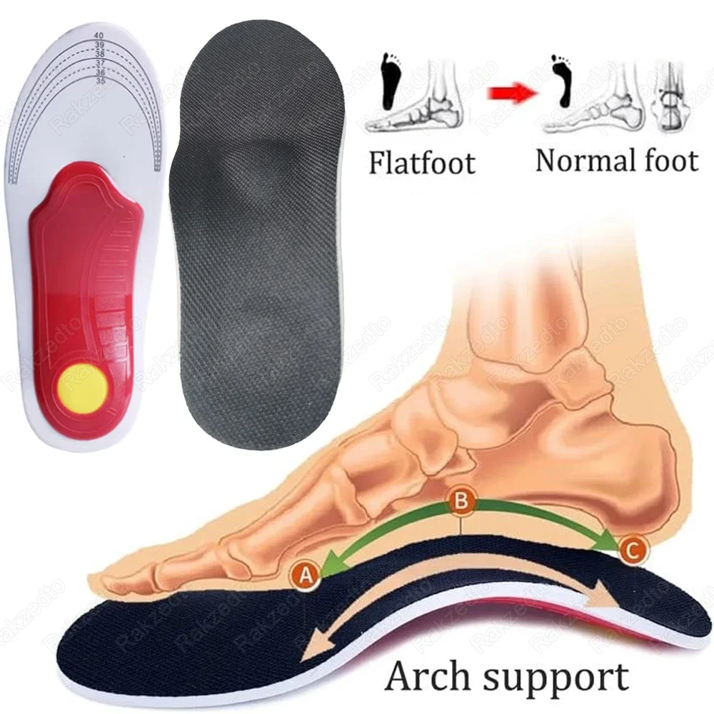 Palmilhas ortopédicas de suporte de arco para suporte de pé plano fascite plantar palmilhas de alívio de dor para tênis de corrida inserções ortopédicas