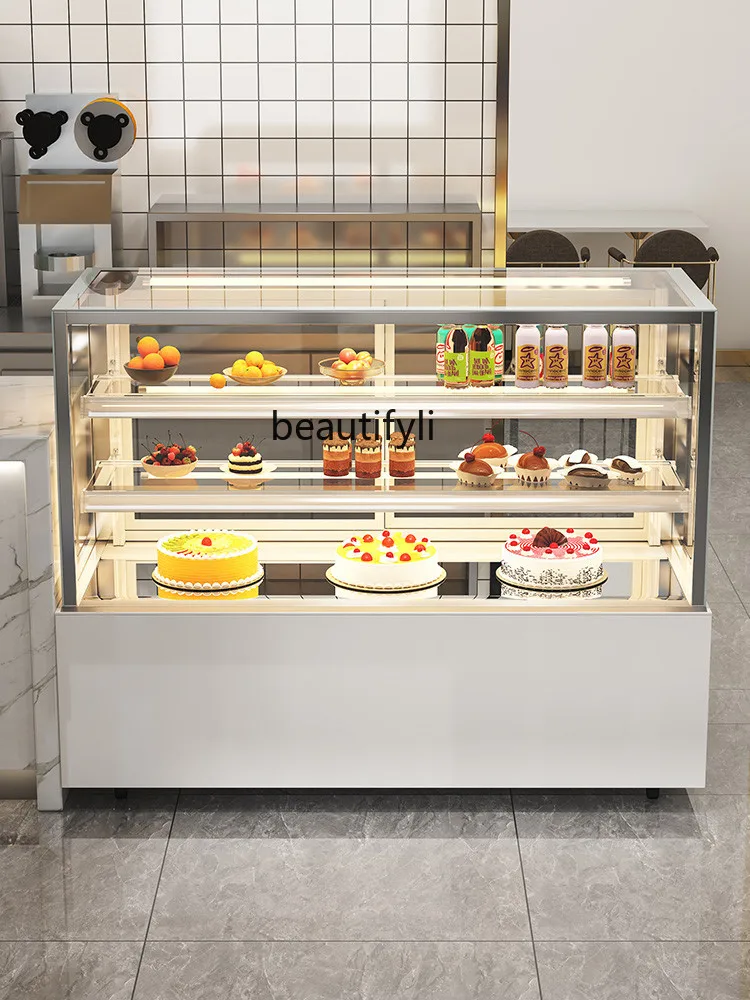 Fruit Refrigerated Display Cabinet Dessert Cake Show Case Desktop Convenience Store Deli Cabinet