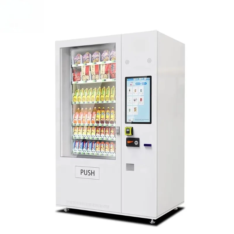 Smart Elevator 21.5 Inch Touch Screen Vending Machine for Cake and Bread with Cooling System 24/7 Retail Operation