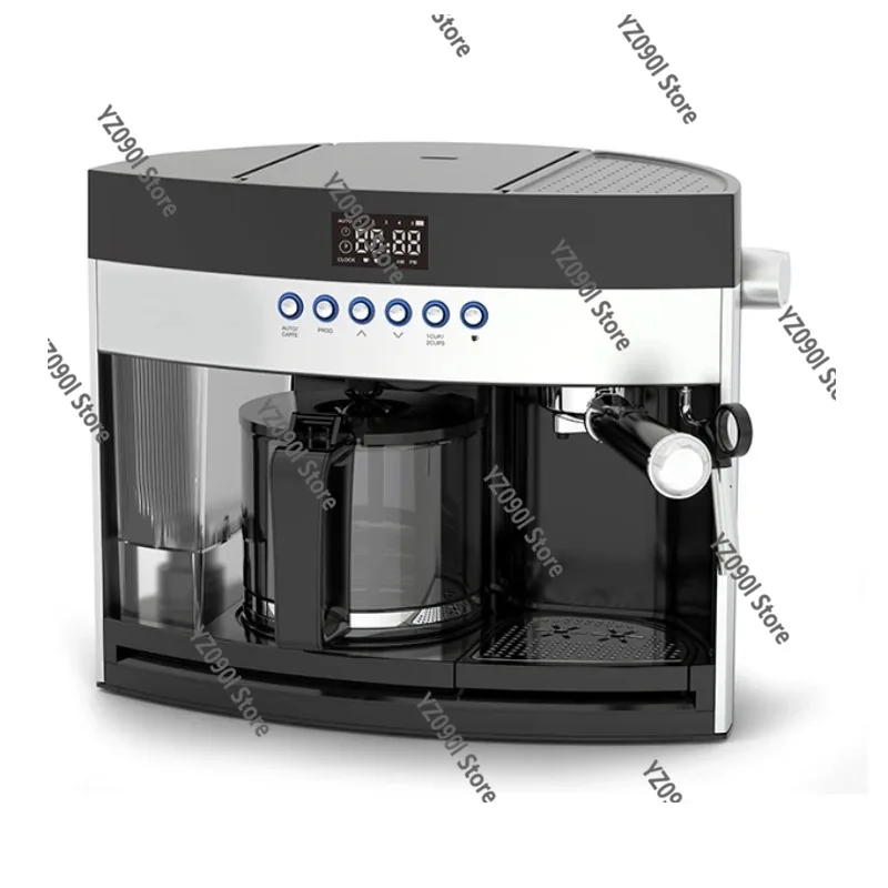Automatic Espresso Coffee Machine LED Digital Display Cappuccino Drip Coffee Making Device