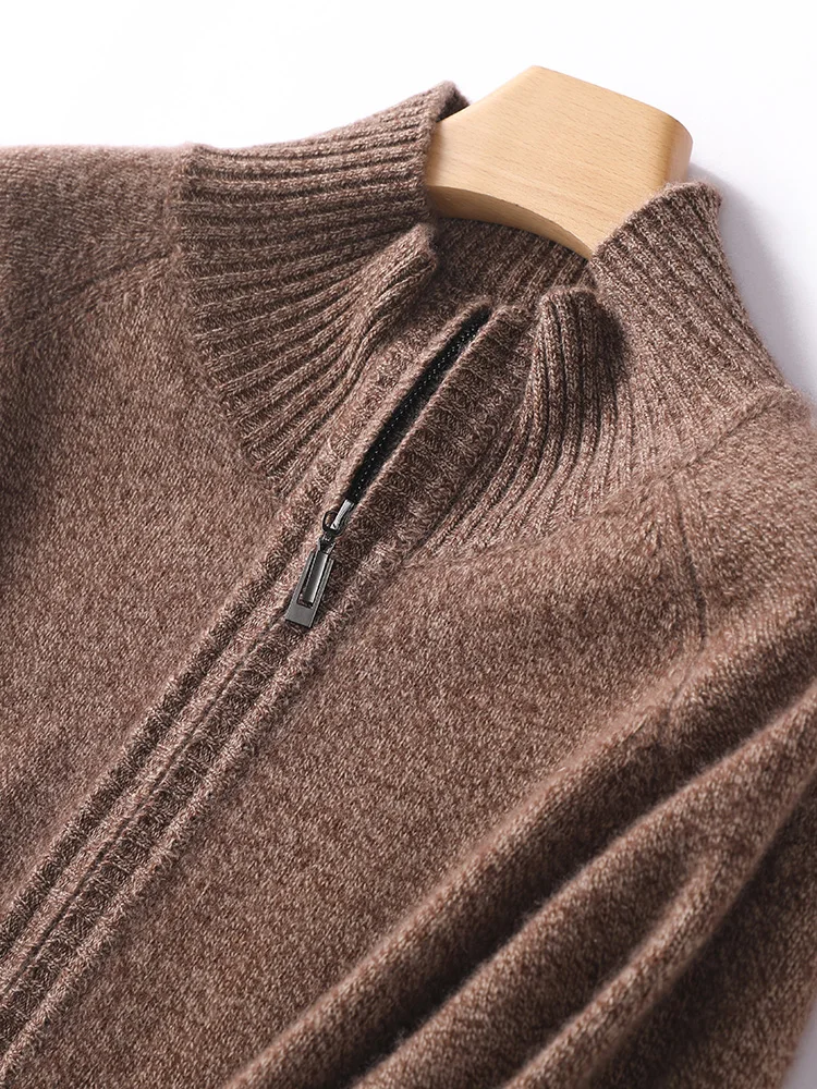 الأساسية الصلبة الرمز البريدي سترة محبوك سترة المرأة لينة بسيطة الدافئة الخريف الشتاء عادية سميكة 100% الكشمير ملابس فضفاضة #5