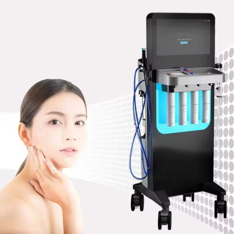 4 In 1 OEM Hydro Diamond Microdermabrasion Facial Beauty Care Machine Oxygen Jet Peeling Deep Cleaning Skin Tightning Equipment