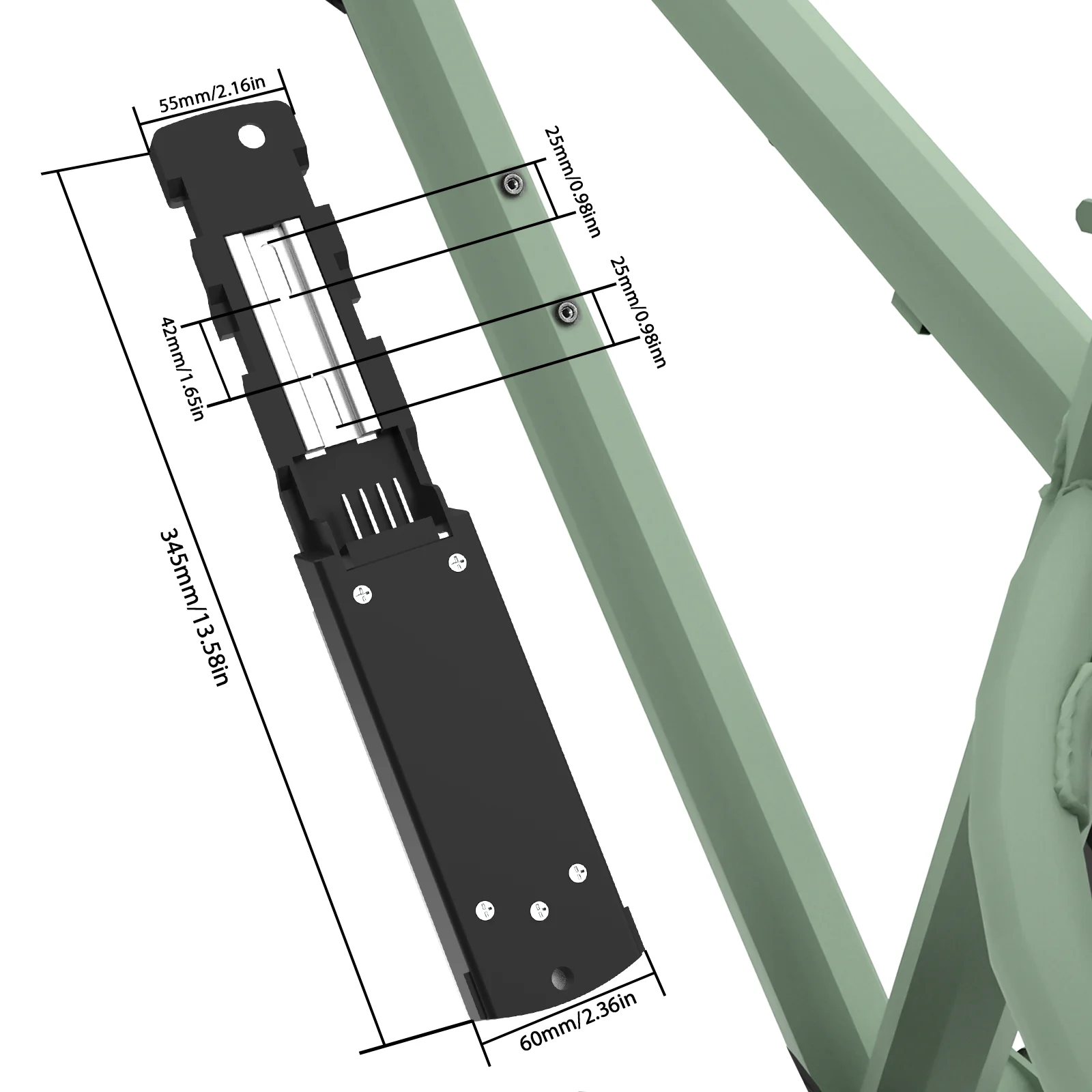 Hailong Montagesockel Hailong 2-3 Polly Montageplatte Hailong Batterie Montageplattenhalter – Detail 2