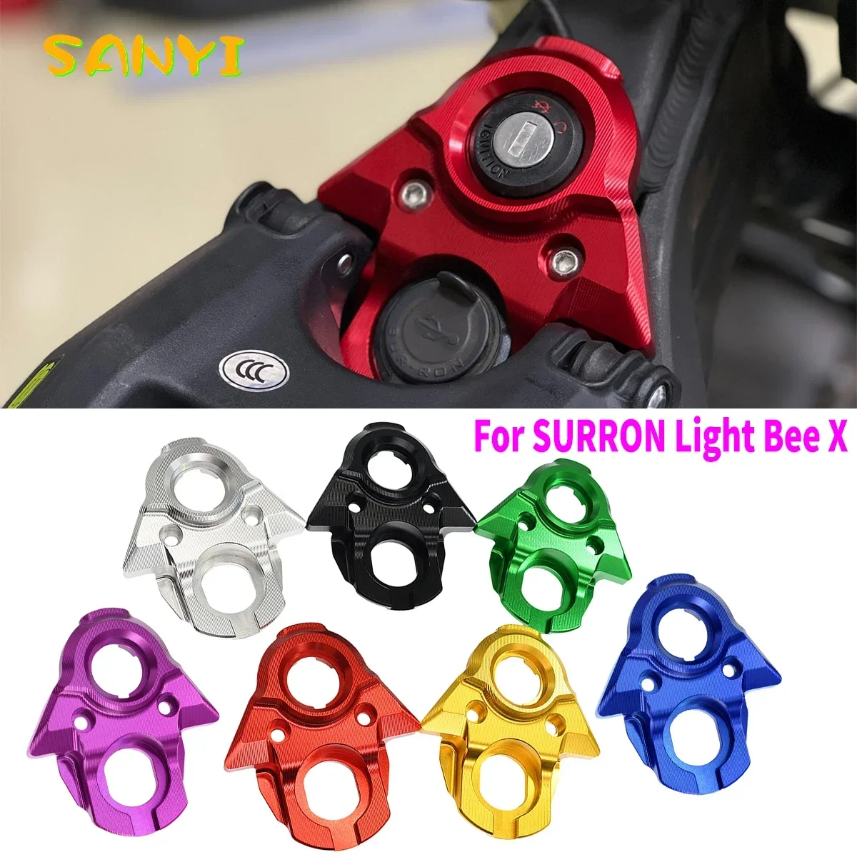 CNC Lgnition Key Switch Cover For SUR-RON Surron light bee X light bee S light bee L1E Segway X160 X260 Electric Dirt Bike 2023