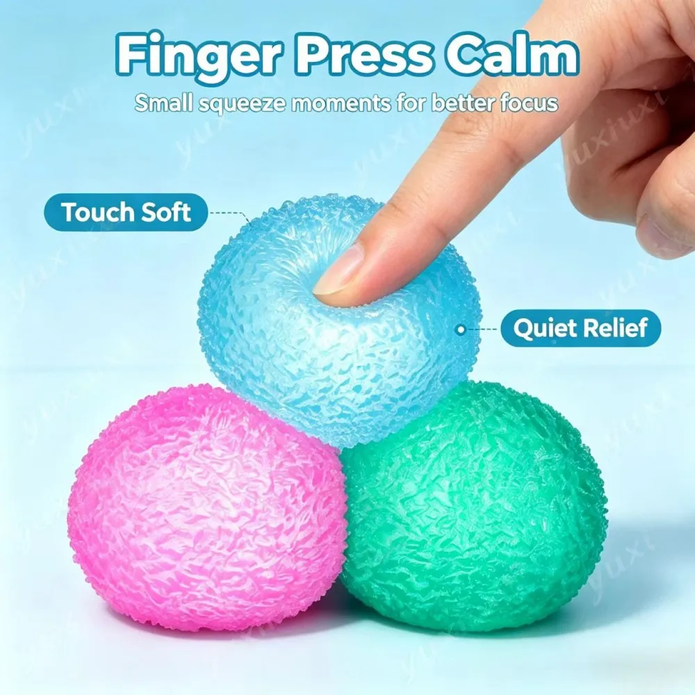 @Ice Hockey Texture Squeezing Ball Portable Hand Movement Pressure Slow Rebound Toy Soothing Anxiety Gift