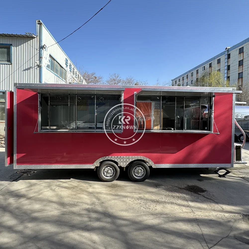 Professional Fast Food Trailer Concession Trailer Customized Food Truck Catering Trailer Fully Equipped