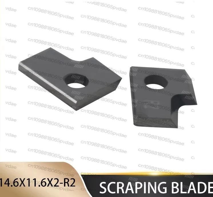 Tool Parts5L5R 14.6X11.6X2-R2 Scraping Blade Custom Made Carbide Edge Profile Scraper Inserts Knives
