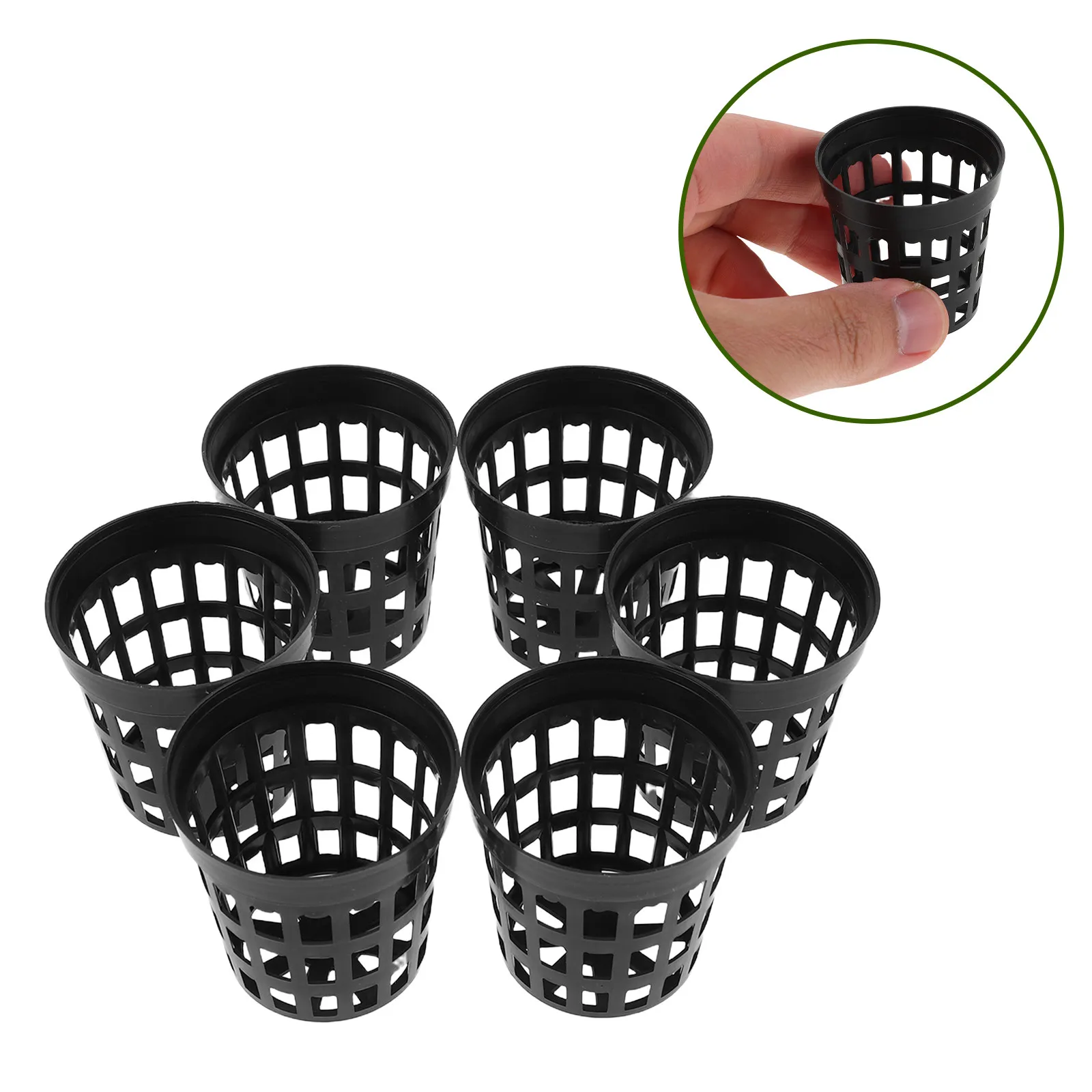 40Pcs Aquarium Plant Holder Plastic Mesh Basket for Hydroponic Aquatic Plants Root Growth Fish Water Grass Cultivation