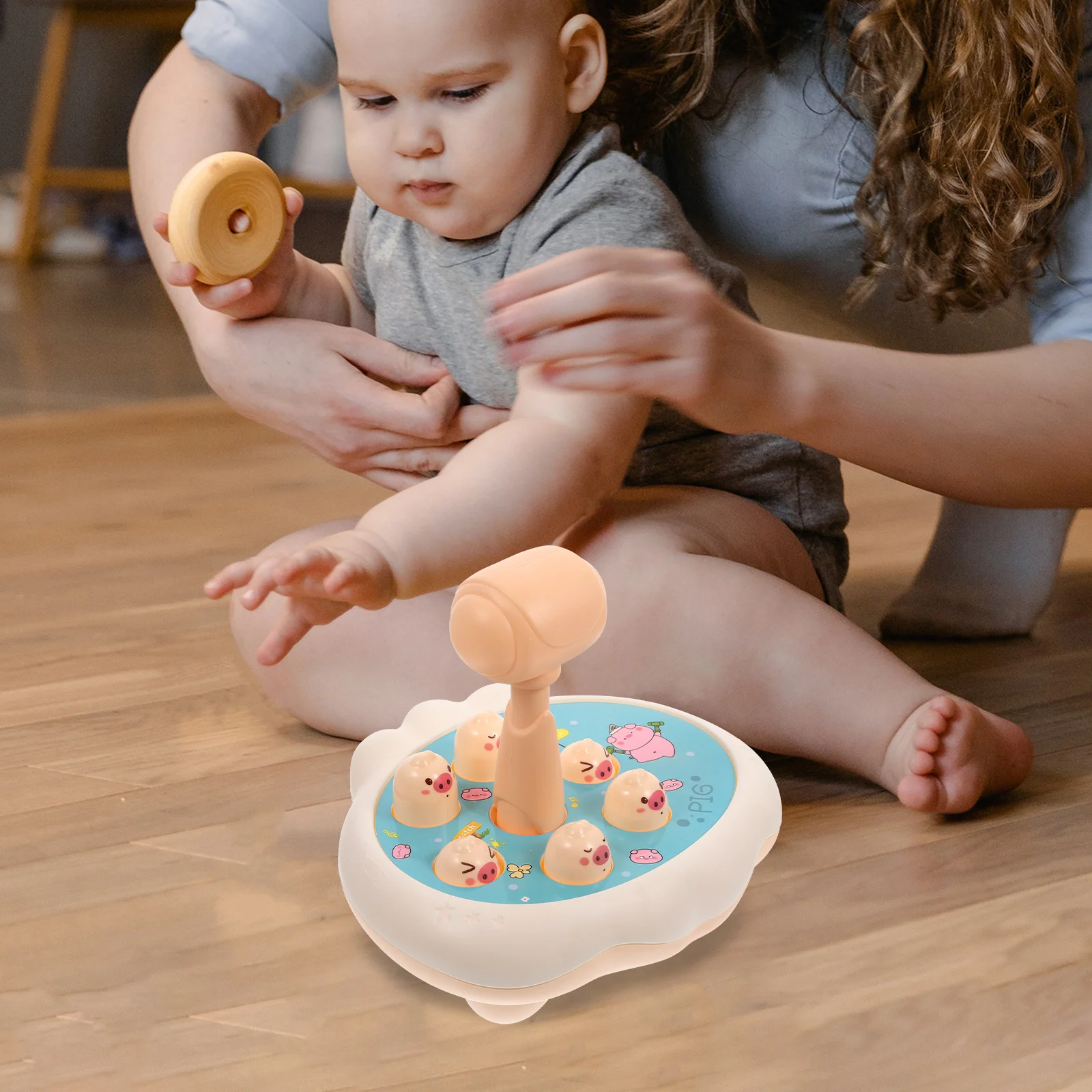 1 مجموعة أطفال اجتز لعبة التعليم اللعب المطرقة الكرتون شكل التعلم المبكر متعة التفاعلية قصف المهارات الحركية