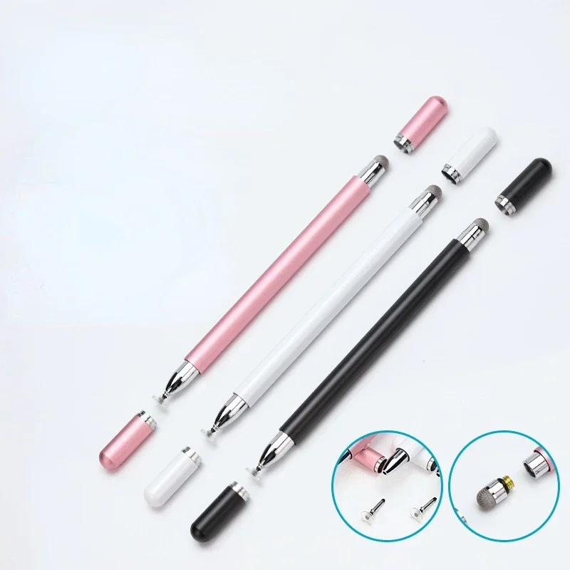 Universal 2 In 1 Fiber Stylus Pen Drawing Tablet Pens Capacitive Screen Caneta Touch Pen for Mobile Phone Smart Pen Accessories