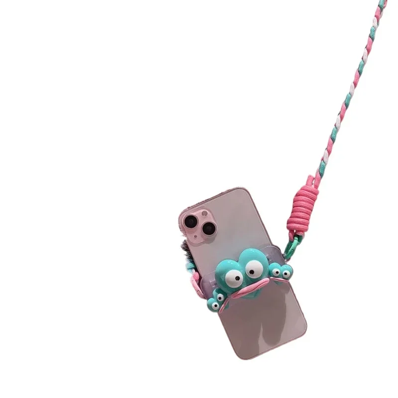 Sweet Anime Kawaii Sanrio Ins Phone Case Back Clip Cute Cartoon Fashion Phone Cover Back Rope Clip Lovely Gifts for Girls