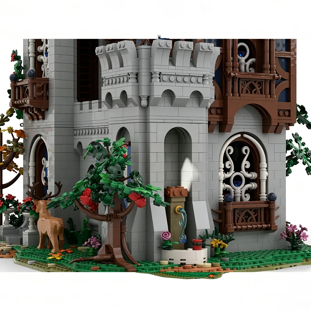 New MOC Medieval Castle Falcon Barracks Model Building Blocks DIY Modular House Building Assembly Toy Adult Collectible Gift Set