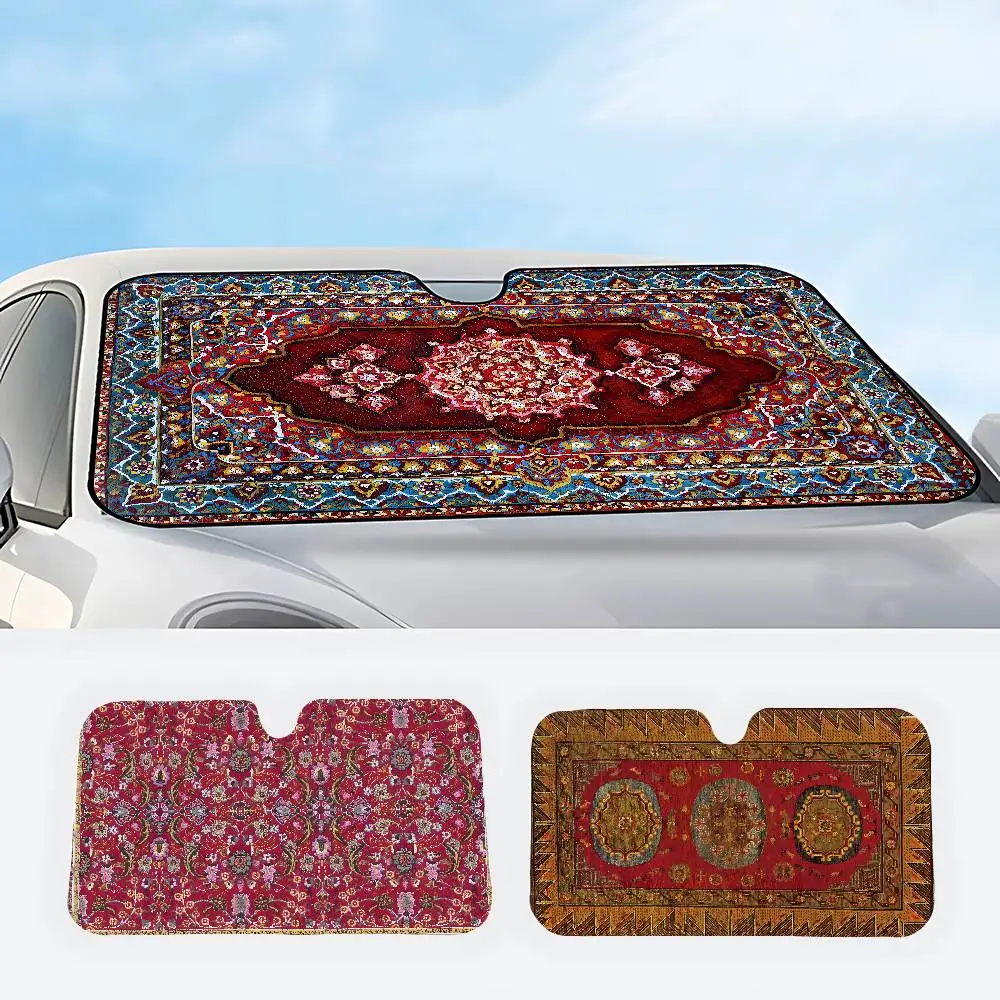 

Персидский ковер, автомобильный солнцезащитный козырек, автомобильный солнцезащитный козырек, универсальный складной козырек на ветровое стекло