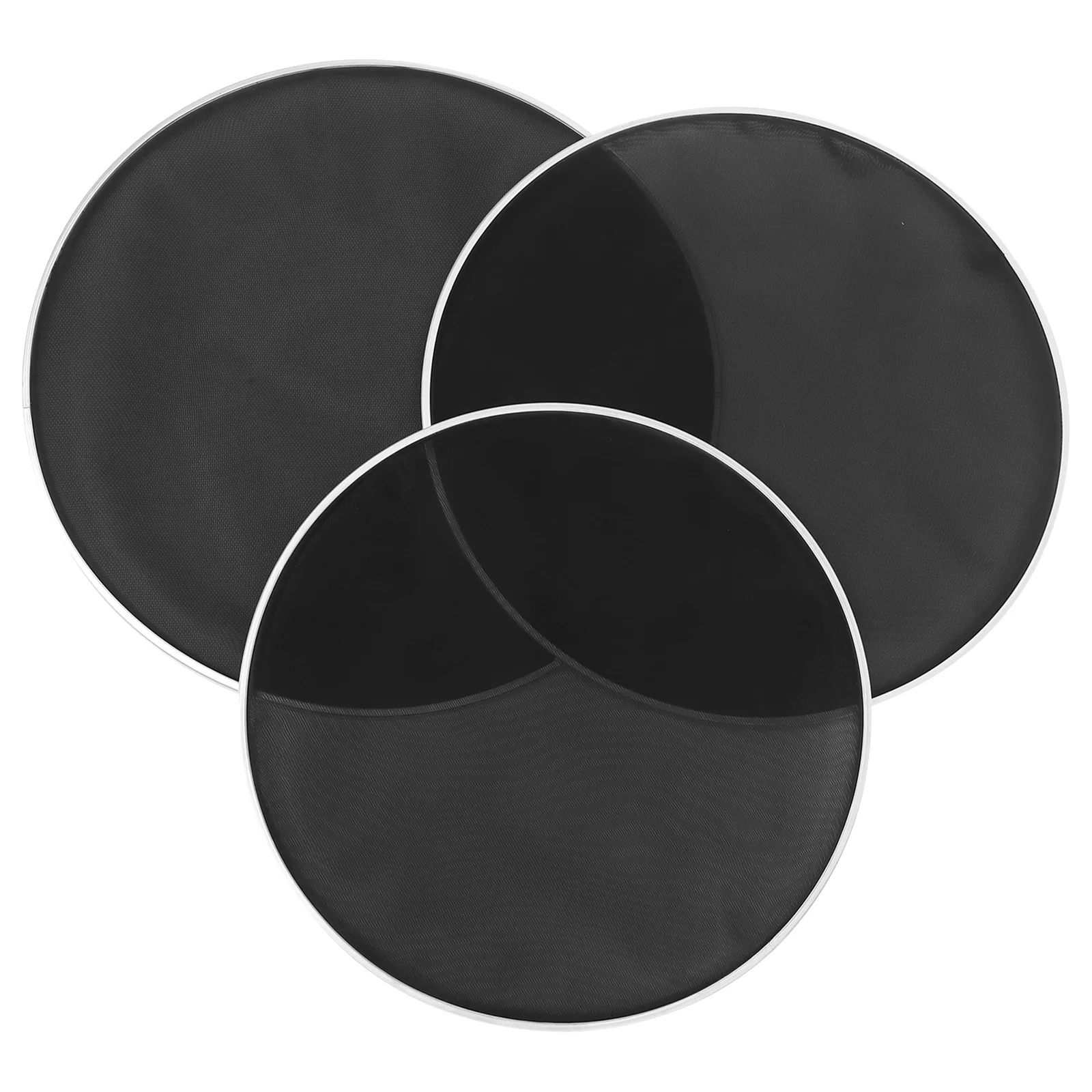 

3 pcs Silent Heads Replacement Double Layer Mesh Mute Drum Heads Noise Reduction Drum Accessories For Electronic Drums