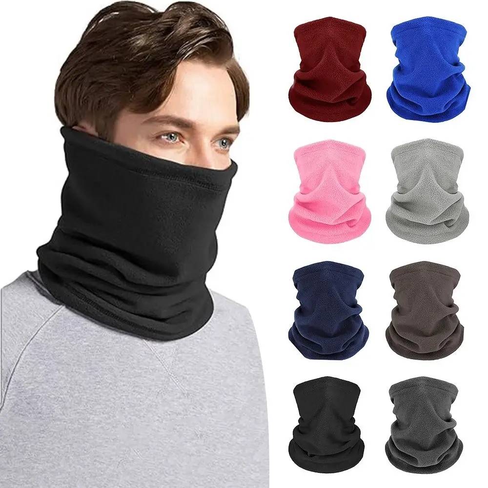 Fashion Neck Warmer Thickened Lining Keep Warm Pullover Cap Windproof Neck Scarves