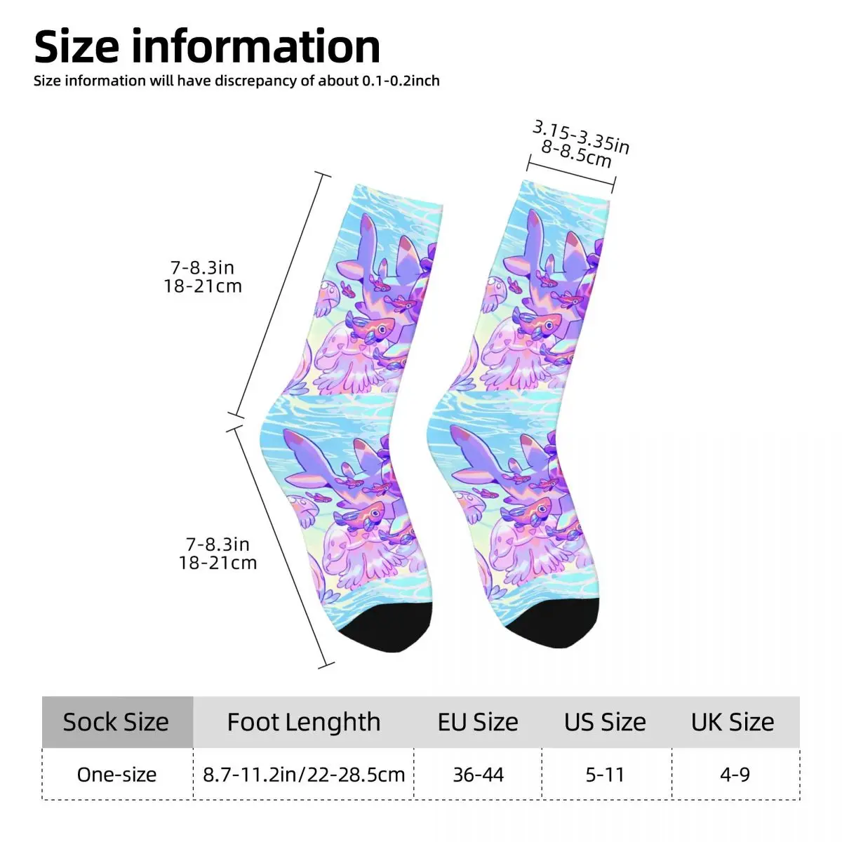 The Gentledecoding-Chaussettes imprimées pour hommes, en polyester