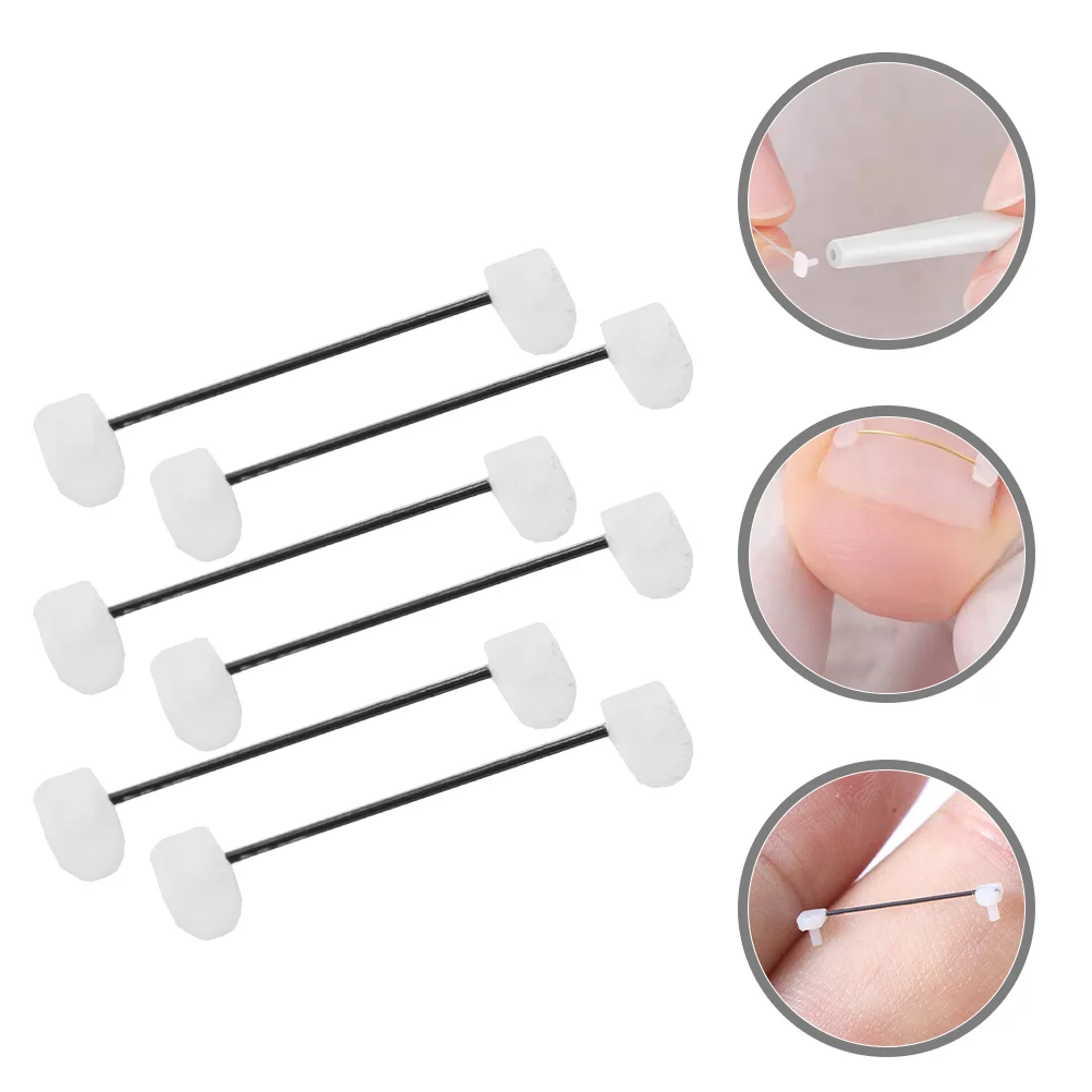 6 Pcs Reusable Nail Correction Wire Household Toenail Corrector Titanium Alloy Ingrown Treatment