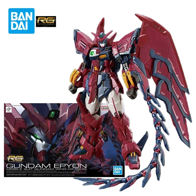 Bandai Epyon Gundam Model Kit RG 1/144 Action Figure Epyon Gundam Mobile Suit Gunpla  Toys for Boys Children's Gifts