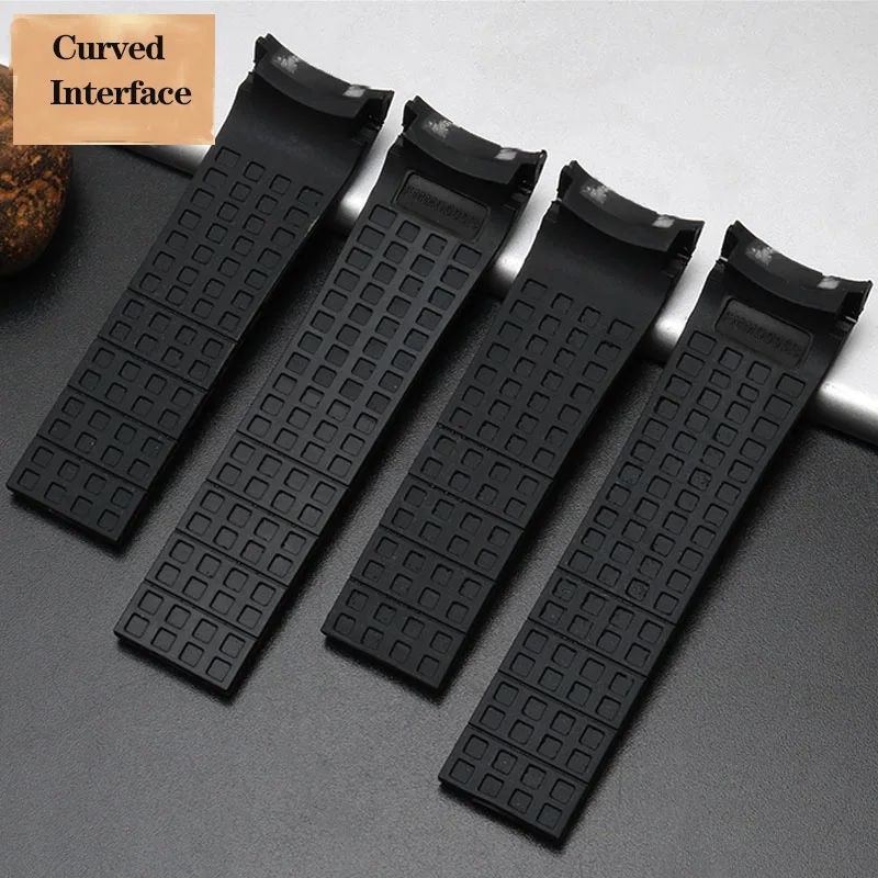 23mm 22mm Silicone Rubber Watch Strap for Citizen Der Blaue Engel 2nd Generation JY8078-52L  JY8035 / 8085 for Mido Accessories