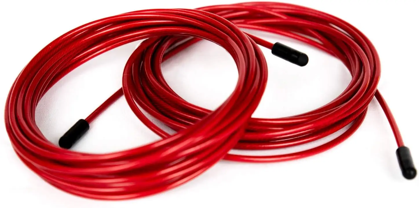 BRANK SPORTS® Pack of 2 Replacement Steel Ropes for all Jump Ropes | Length 12' | 2 Diameters and 7 Colors to Choose From | Repl