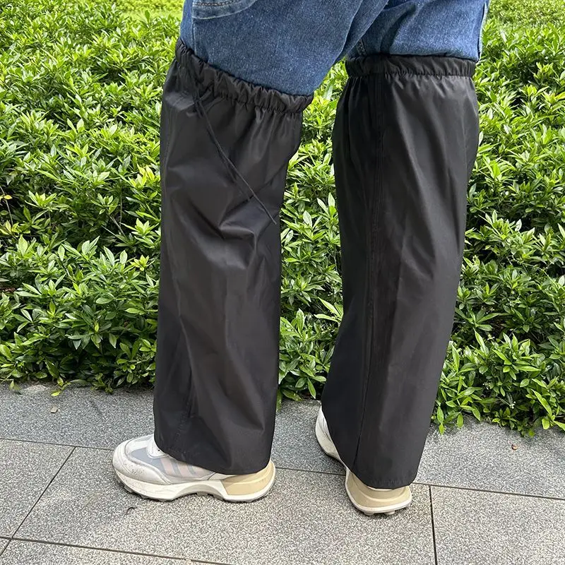 

Водонепроницаемые унисекс-чехлы для ног до колен для курьеров и велосипедистов, защита от дождя, одноразовые, из полиэстера, цельные