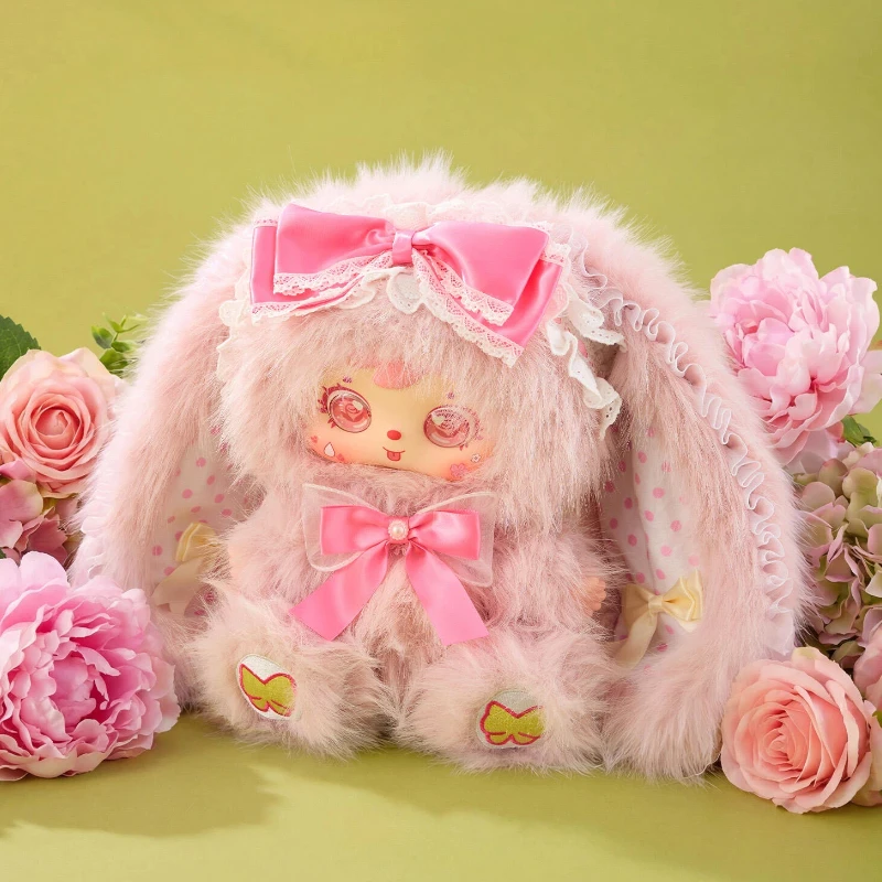 Three Little Furry Rabbits Second Generation Of Rabbit Elves 680% Trendy Figurines Dolls Cute Plush Ornaments Collection Gift