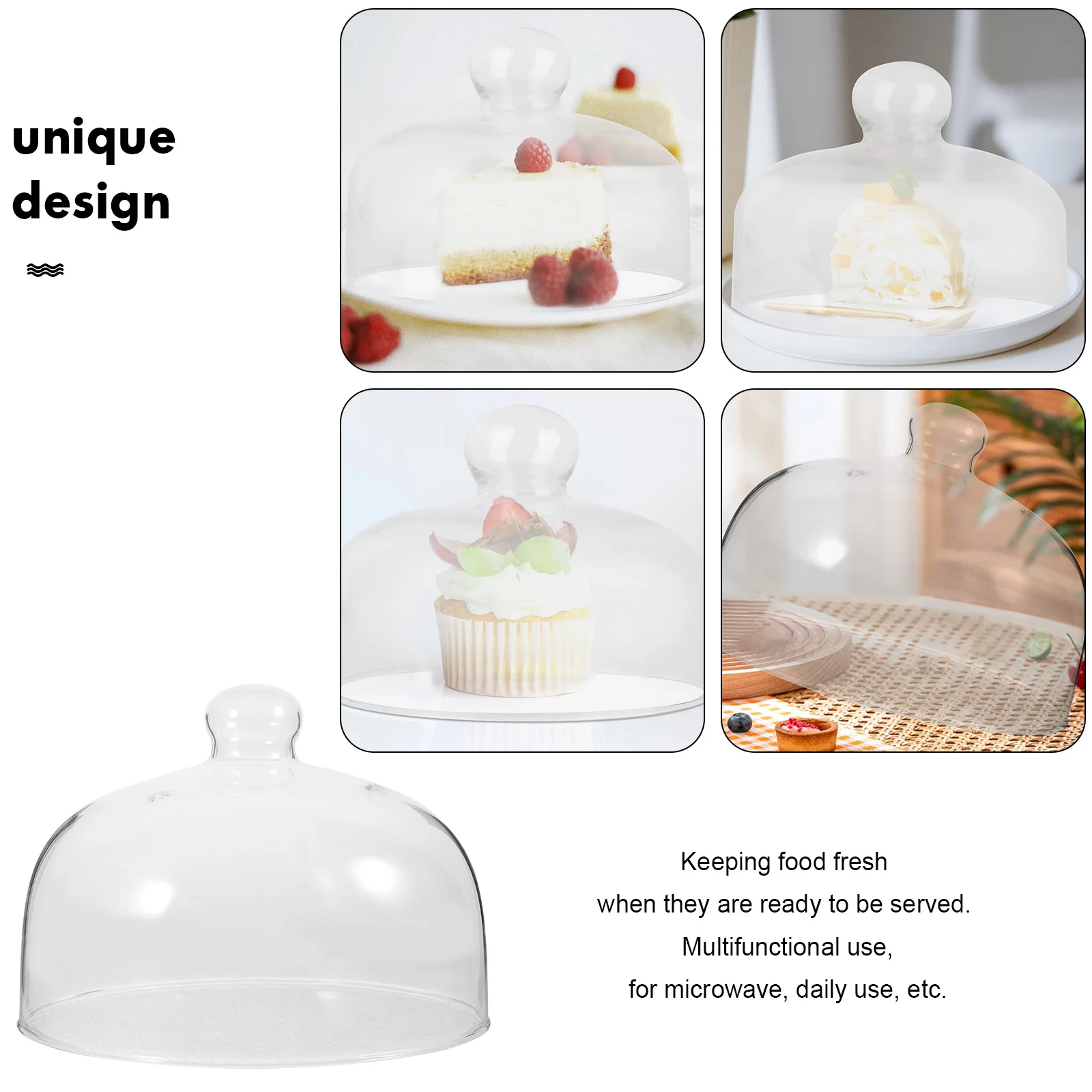 

1Pcs Microwave Heating Cover Glass Dish Protector Protective Food Cover Anti- Keeping Kitchen Tool