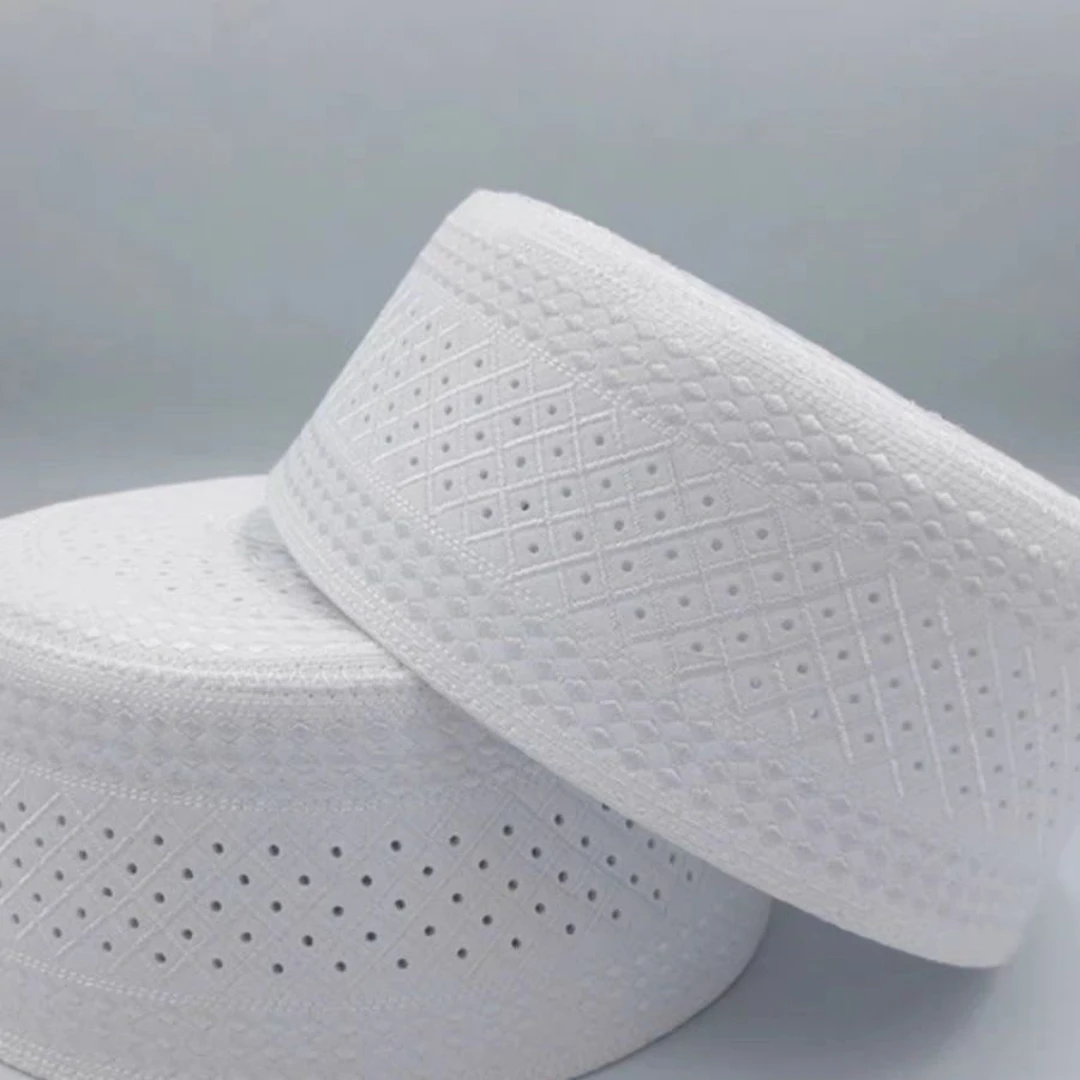 Gorras musulmanas para hombres, productos de impuestos de ropa, envío gratis de Turquía, sombrero judío de malla de oración, Kippa, Kufi islámico,