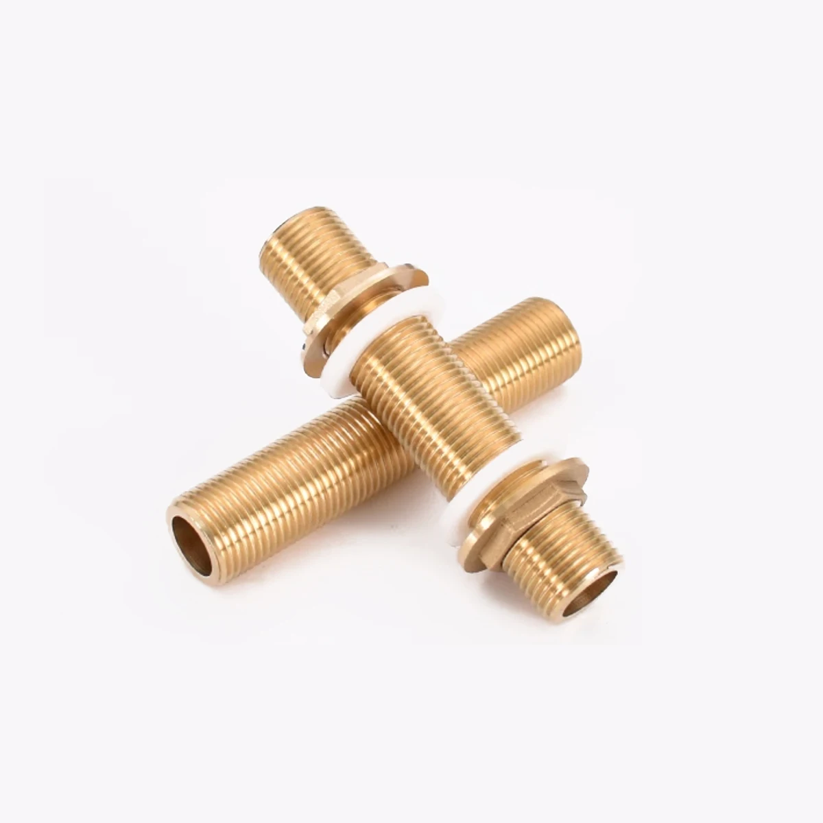 Brass Clamp Plate Threaded Joint, Extended Water Tank Movable Joint 4 / 6