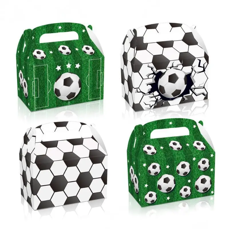 Football Birthday Party Favors Bracelet Sticker Keychain Backpack Soccer Birthday Cake Topper Football Party Supplies Boy Gift view 2