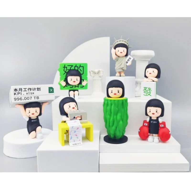 

In Stock Genuine Inner Child Plzdot Series Blind Box Contemporary Working Young People'S Workplace Status Mysterious Box Gift