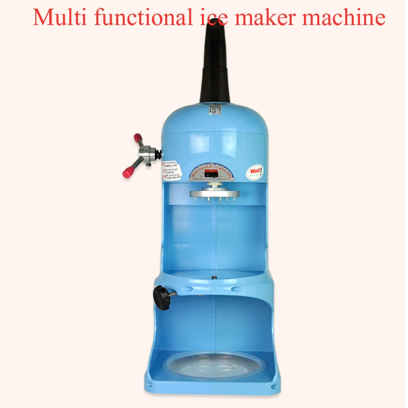 Electric Snow Cone Machine Ice Shaver Crusher Granizing Glass Blender Mixer Chopper Stainless Steel Cool Colder Commercial