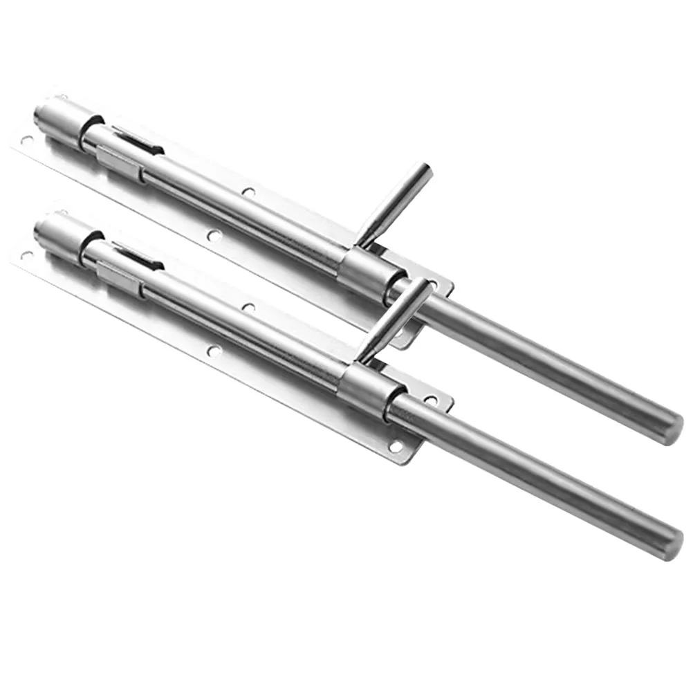 

Thickened Stainless Steel Door Bolts Heavy Duty Gate Floor Latch Cane Bolts Welded Iron Doors Long Pins Barrel Bolt Wooden Door