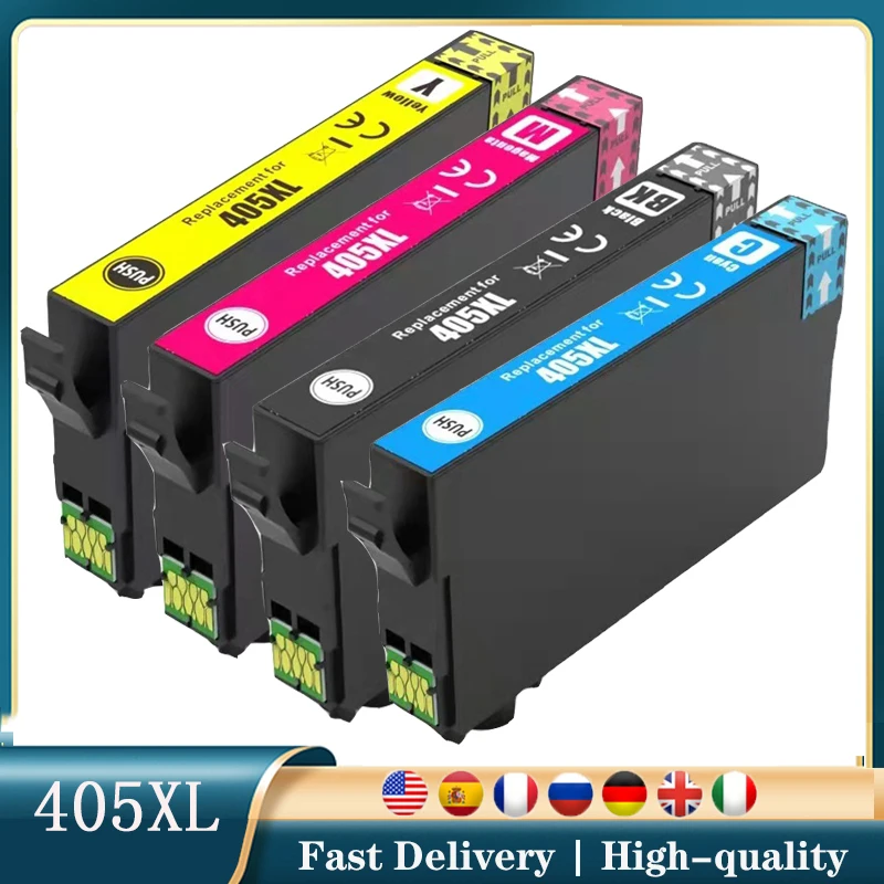 

T405 405XL Full Ink Cartridge Compatible For Epson WorkForce WF-7830 WF-7835 WF-7840 WF-3820 WF-3825 WF-4820 WF-4825 4830