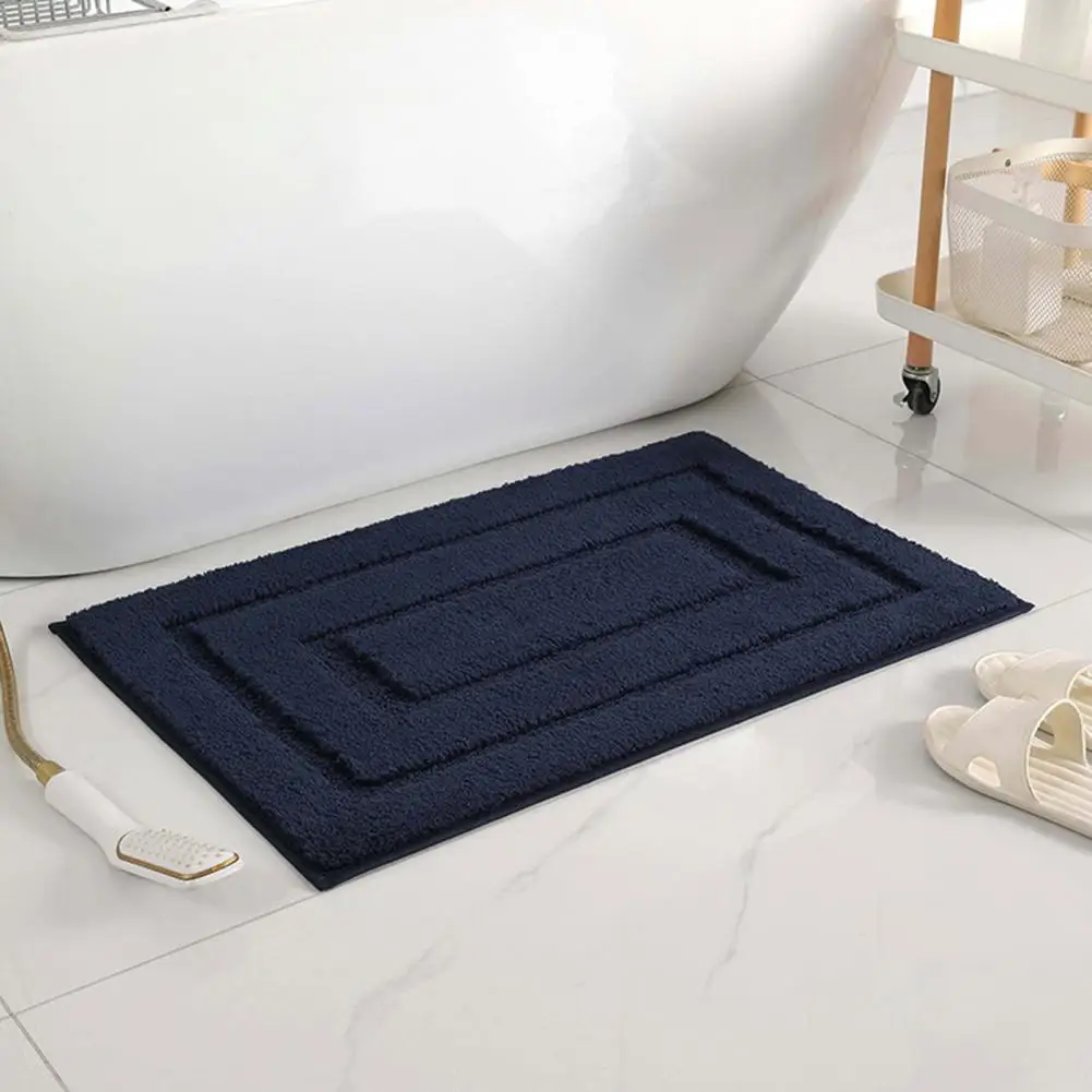 Stable Rug Anti-slip Water Absorption Doormat for Indoor Entryways Durable Foot Drying Mat for Kitchen Bathroom Room Thick Pile