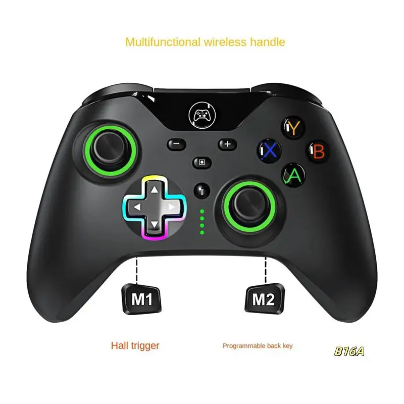 

Game Console Controller Joystick With LED Flashing Light Macro Functions Fit For White