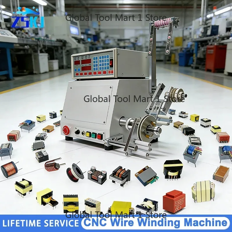 0.03-1.2mm CN-Winding Machine Transformer Automatic Wire Winding Single-axis Brushless Copper Wire Enameled Cables Winder