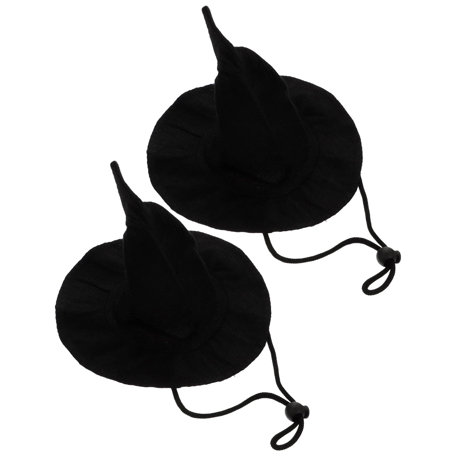 2 Pcs Pet Pointed Hat Witch for Dog Headdress Cat Costume Halloween Caps Adjustable