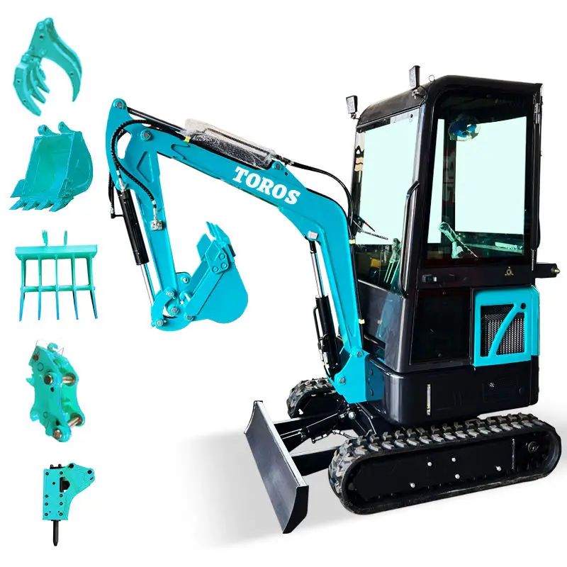 Excavadora pequeña Ce, miniexcavadora diésel, 1 tonelada, 2 toneladas, 1,7 toneladas, buen ayudante para dragado y excavación de aguas residuales