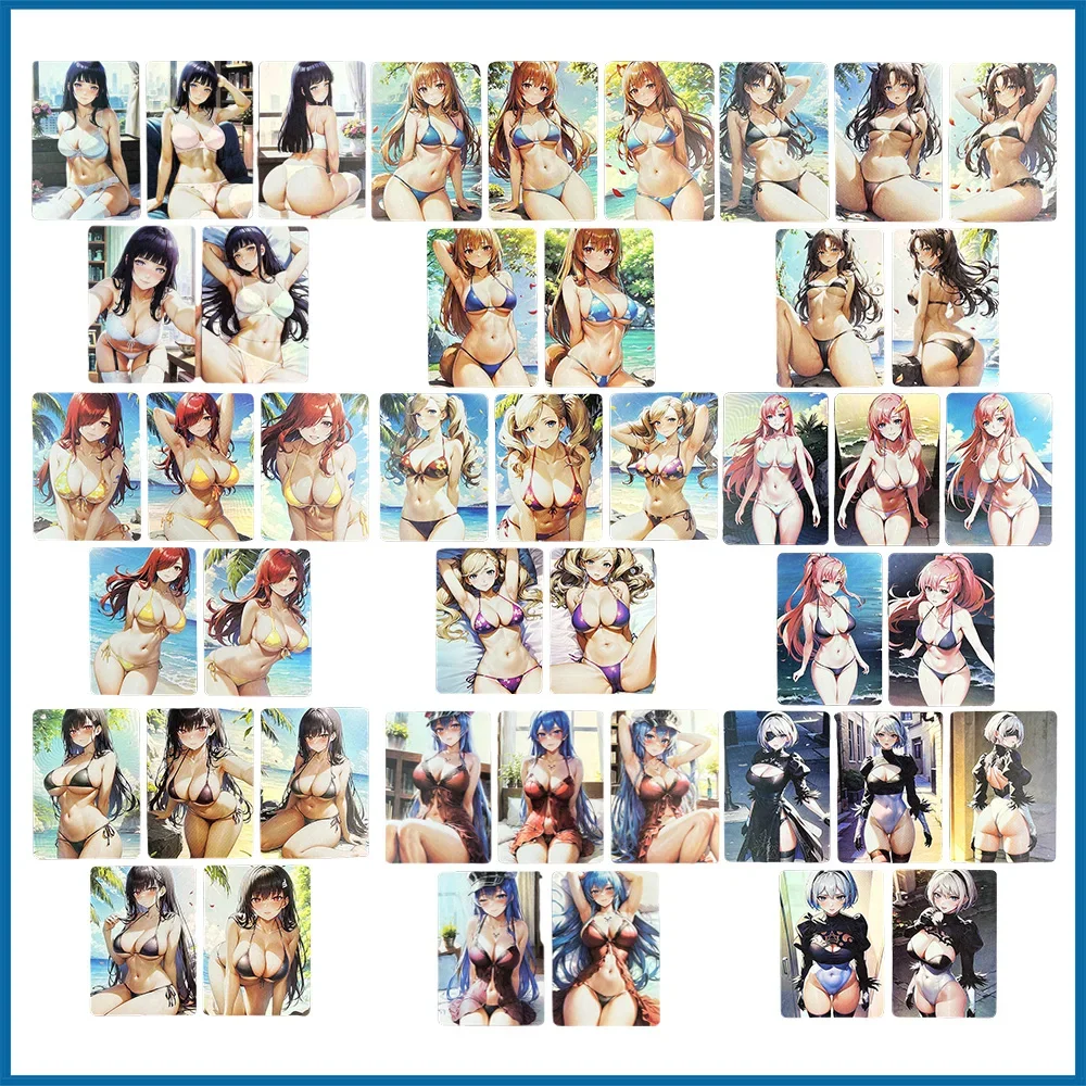 

Набор из 5 коллекционных карточек Аниме Goddess Story DIY ACG: Хината Хьюга, Рин Тохасака. Игровые карточки для мальчиков. Подарок на Рождество и День Рождения. Настольная игра.