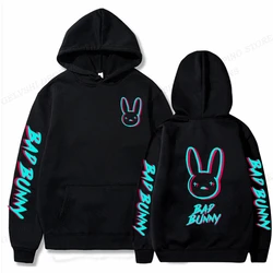 Men Fashion Hoodie Women Sweats Men's Hoodies Hip Hop Rabbit Sweatshirt Boy Coats Men's Clothing Rapper Bad Bunny Hoodie