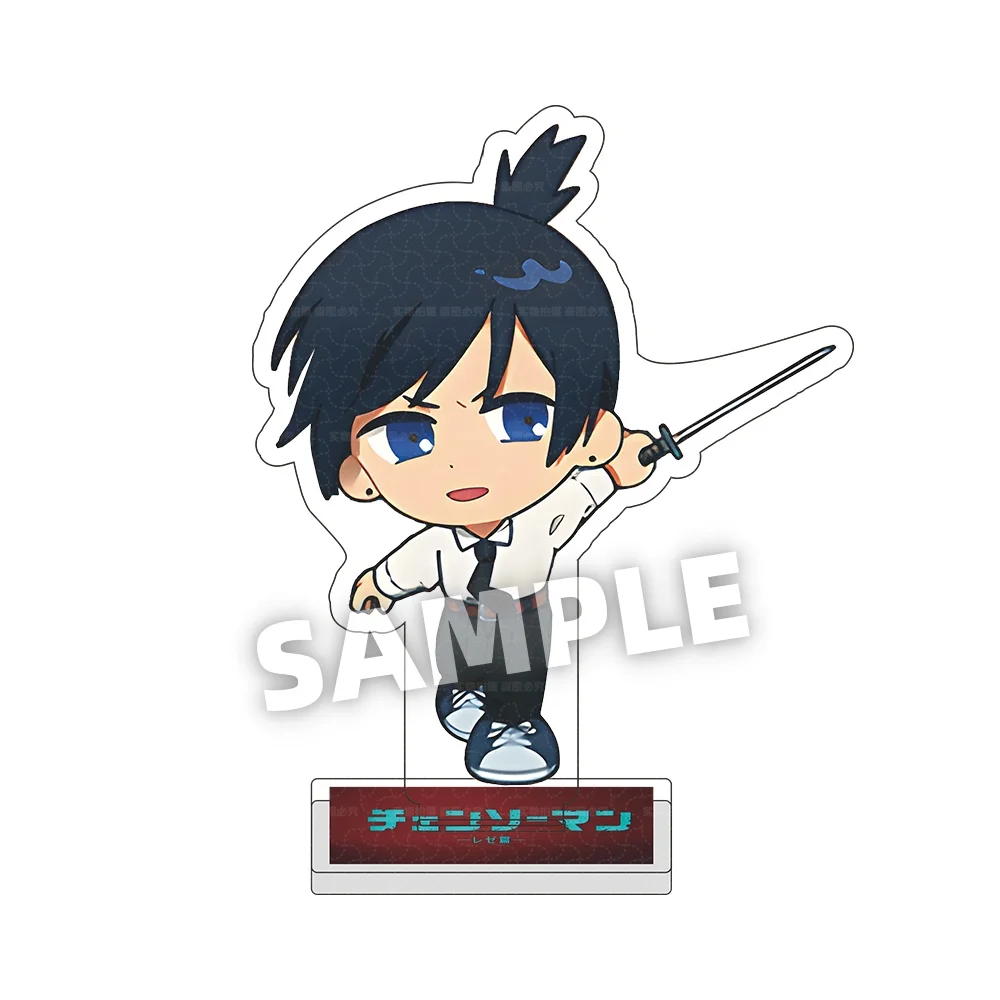 Chainsaw Man Chibi Acrylic Display 10cm Makima Power Reze Denji Aki Angel Devil Desk Decor Anime Collectible Gift keychain