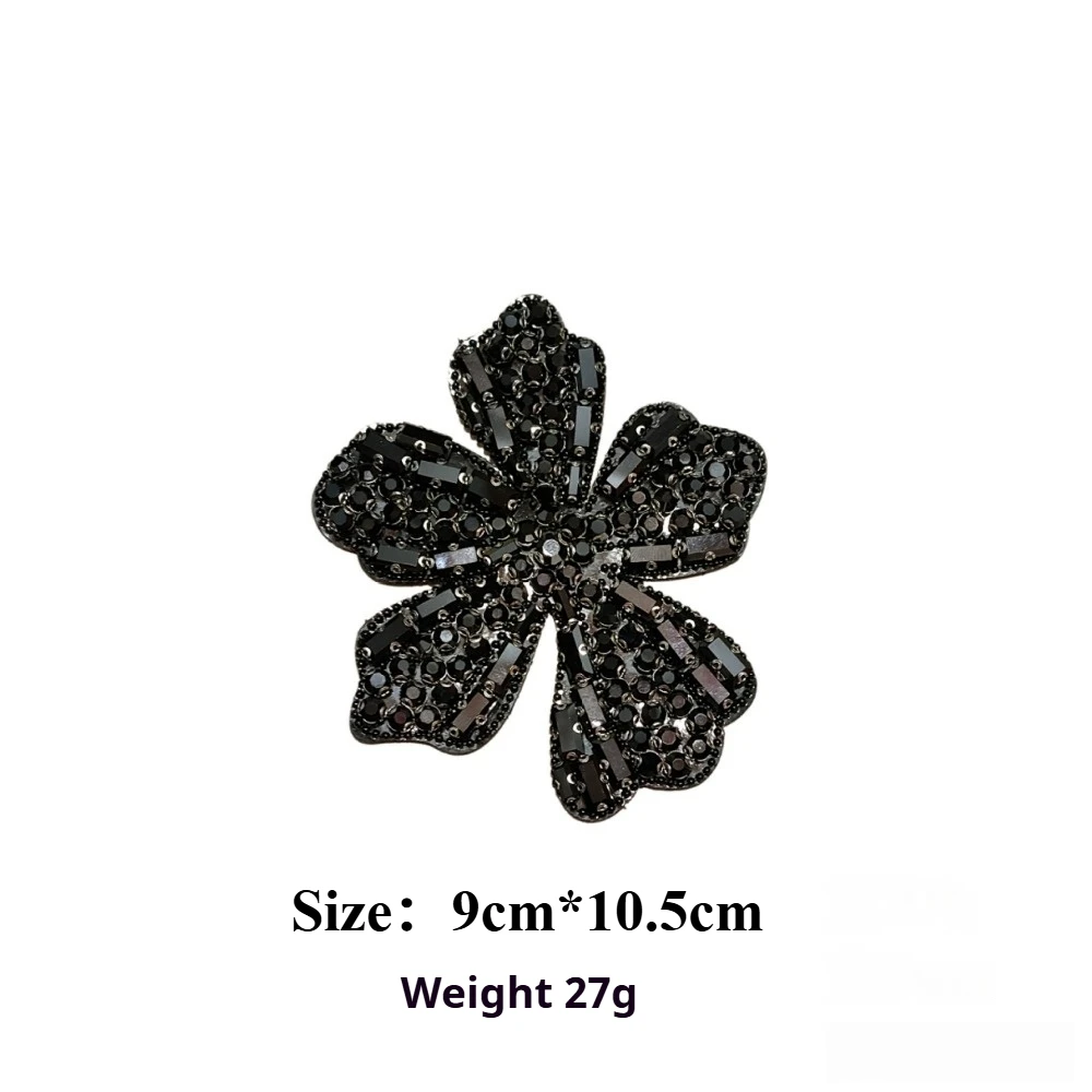 Trendy Brand Heavy Industry Bow Square Diamond Chain Self-sewing Cloth Sticker Split Skirt Pants Armband Embroidery Sticker