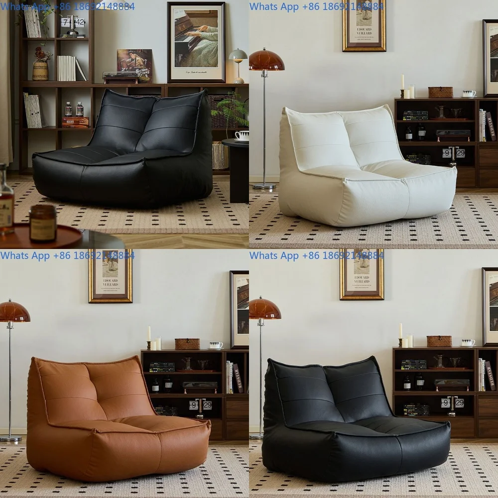 

Vintage style single sofa for living room bedroom balcony small apartment relaxation tatami area comfortable seating