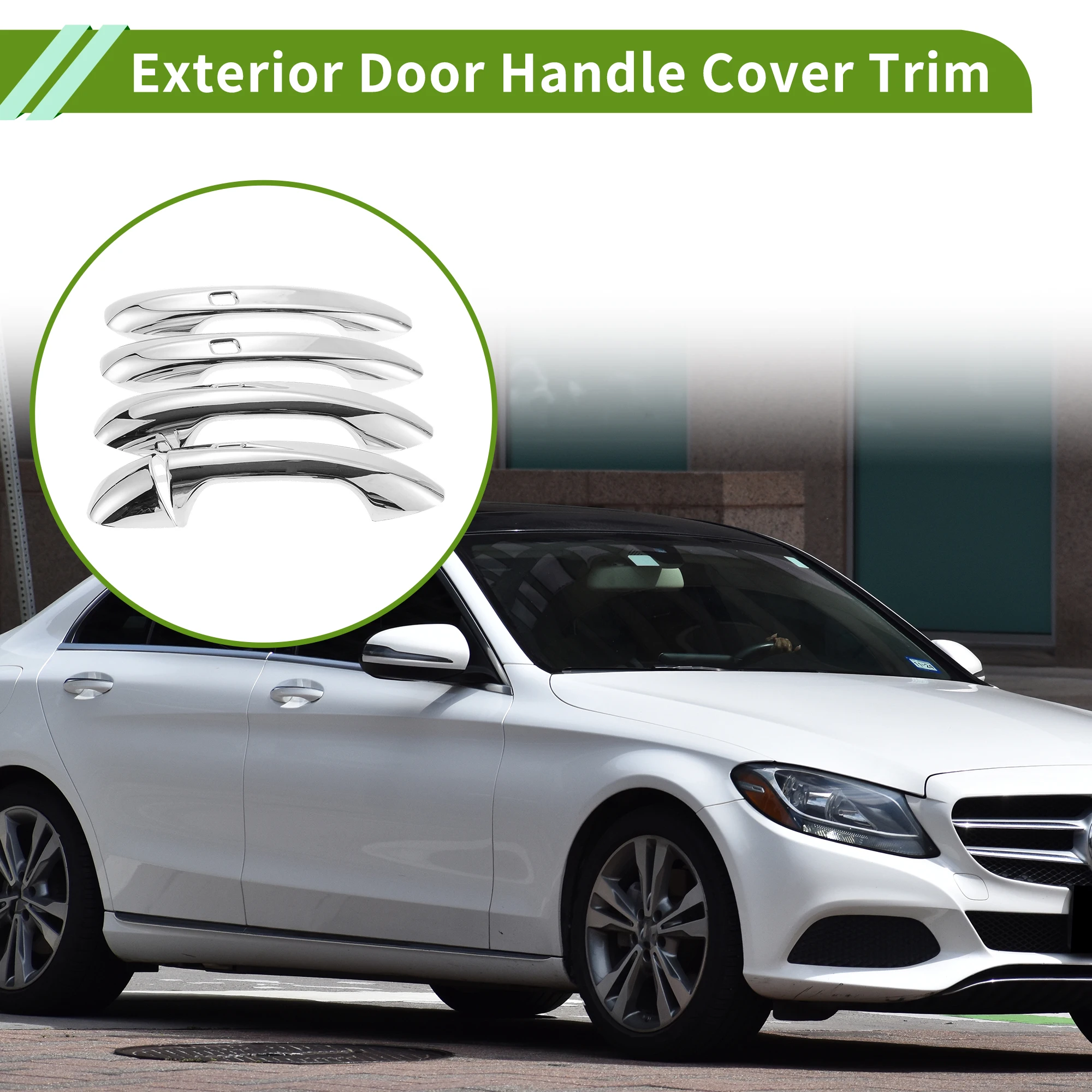 

Накладки на внешние дверные ручки UXCELL для Mercedes-Benz CLA Class C118 W118 2020 2021+ с умным гальваническим покрытием, 1 комплект