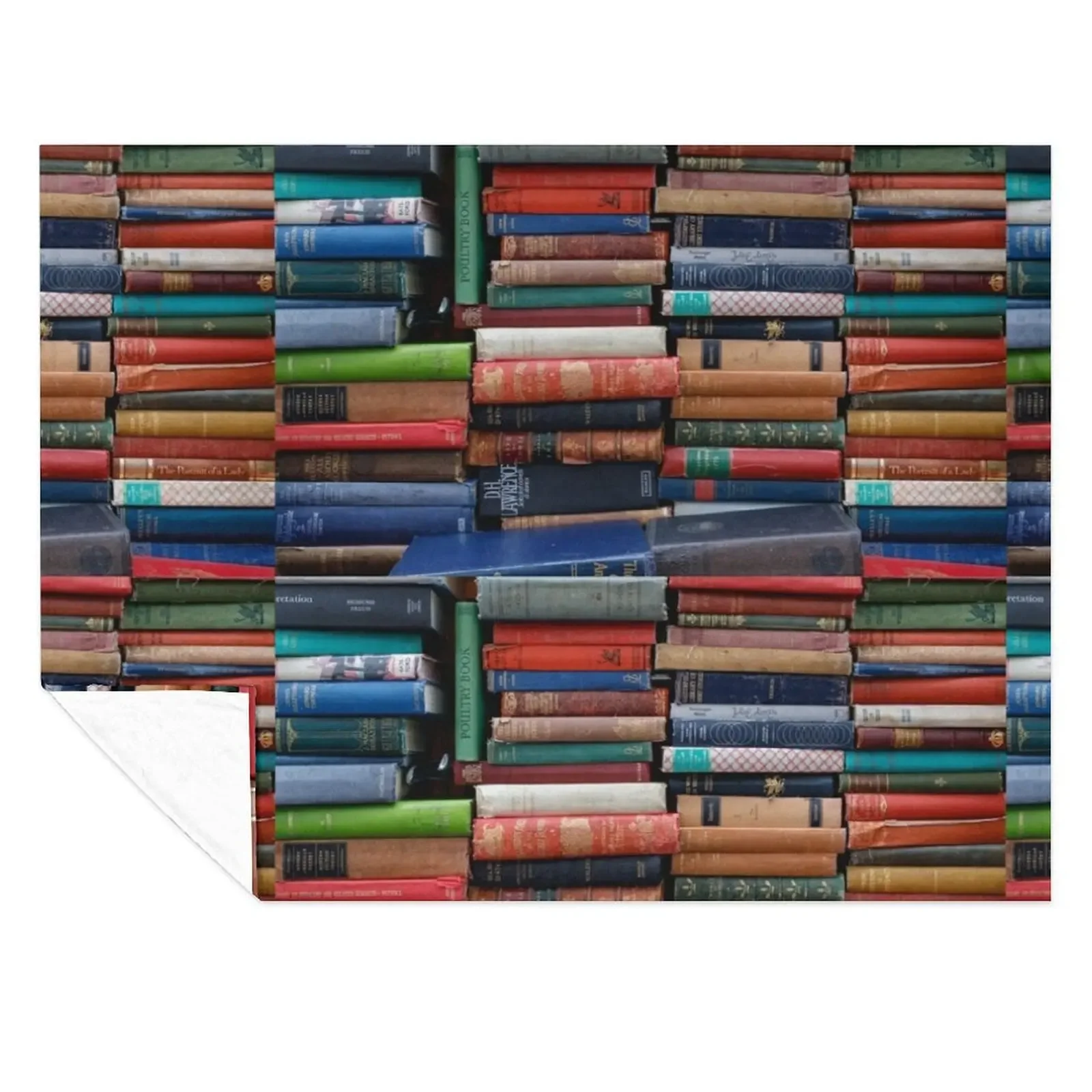 

Bookworm Throw Blanket Summer Warm Hairy Plaid Blankets